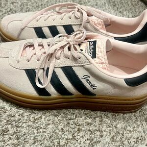 Adidas Gazelle Light Pink and Black Sneakers